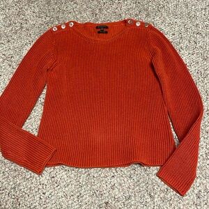 Massimo dutti heavy weave sweater with slit sides